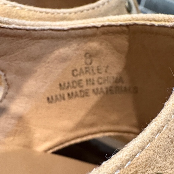 Corkys Carley Tan Studded Wedge Sandals - Picture 7 of 9